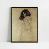Framed Canvas - Framed canvas in dark wood color frame