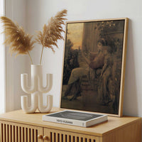 Framed Canvas - Framed canvas in a stylish interior setting