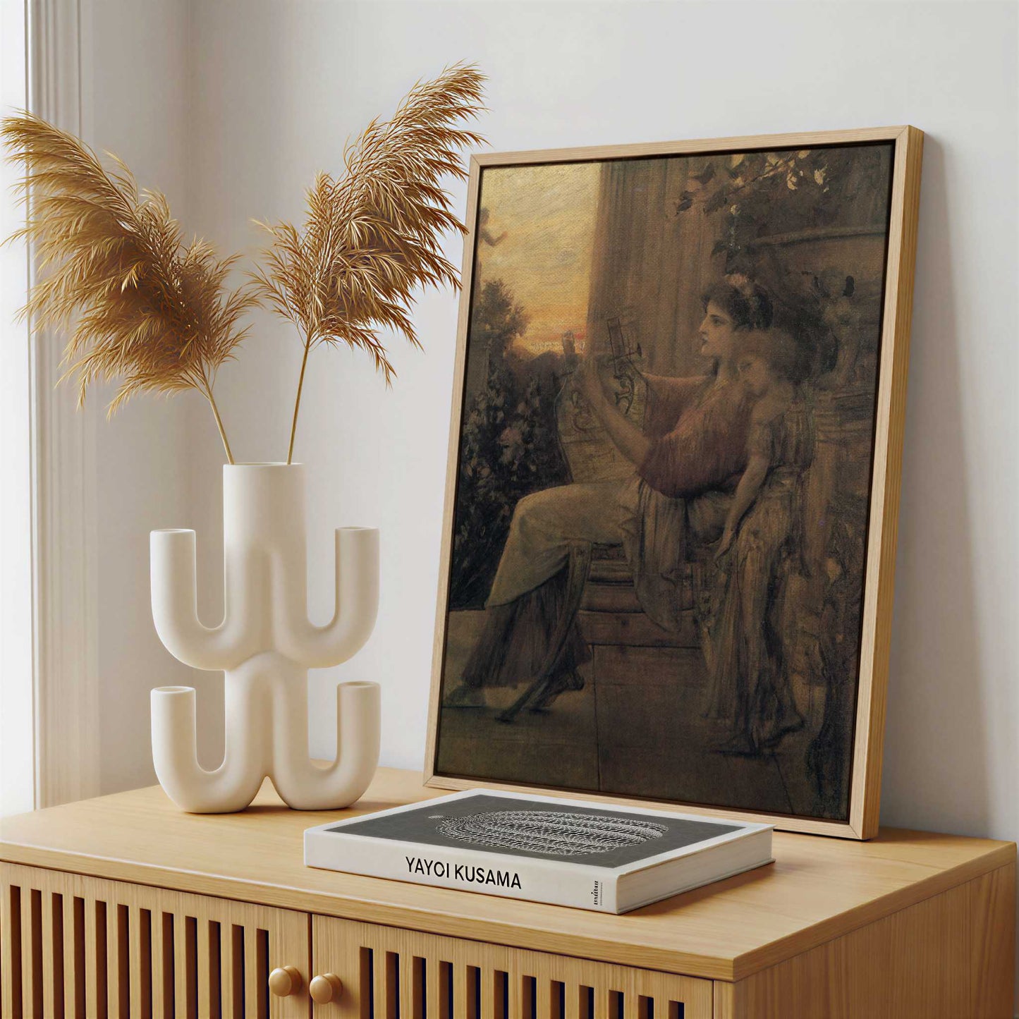 Framed Canvas - Framed canvas in a stylish interior setting