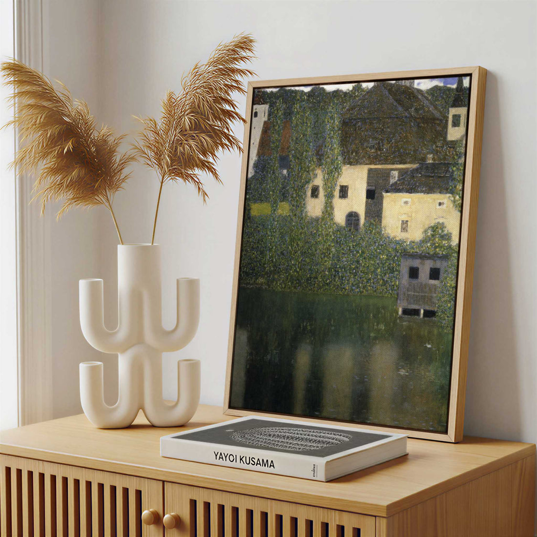 Framed Canvas - Framed canvas in a stylish interior setting