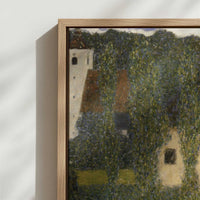 Framed Canvas - Close-up detail and texture of the framed canvas