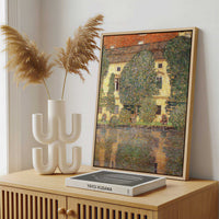 Framed Canvas - Framed canvas in a stylish interior setting