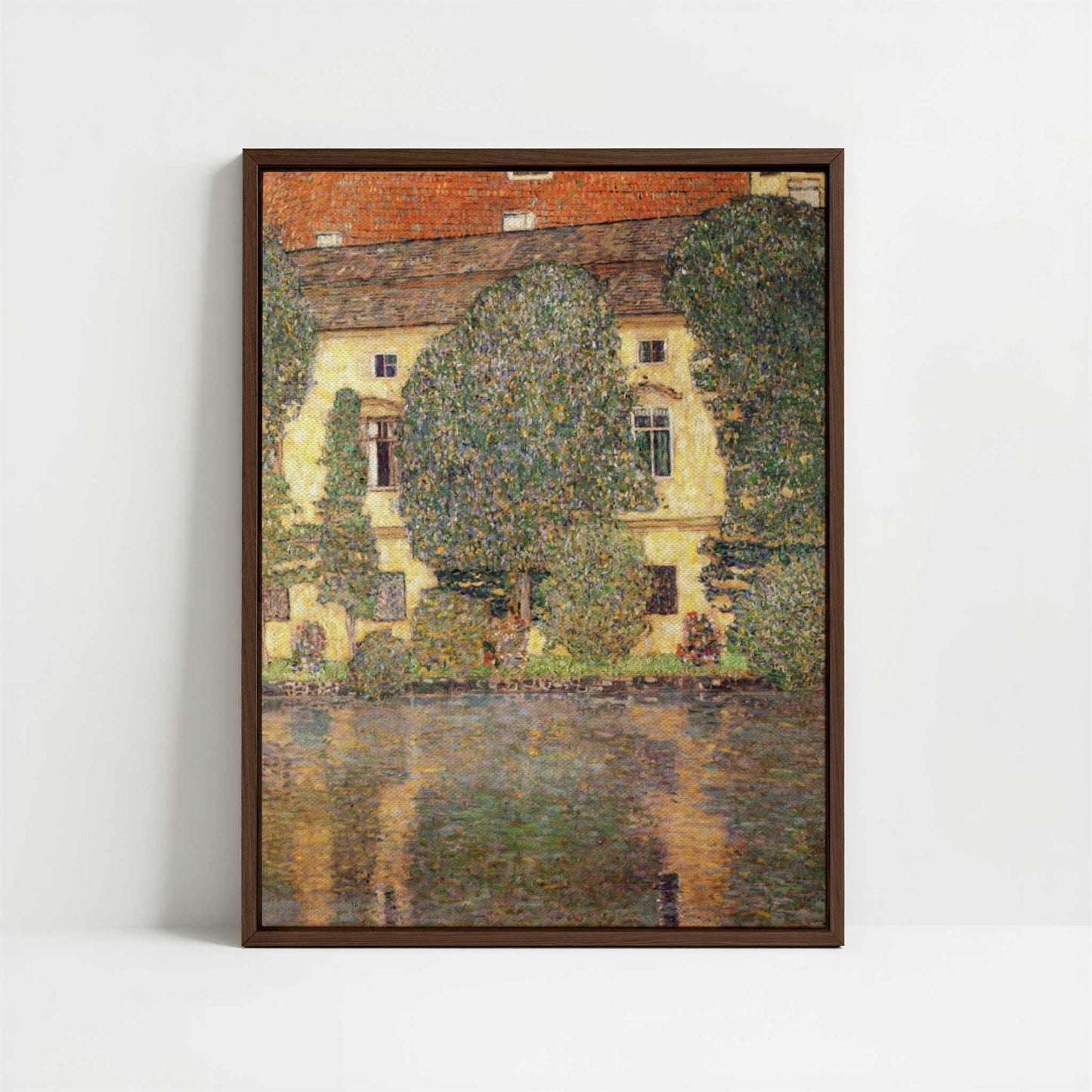 Framed Canvas - Framed canvas in dark wood color frame