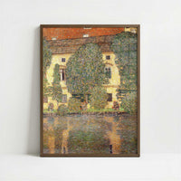 Schloss Kammer on the Attersee III (1910) by Gustav Klimt – Art Print - Art print in dark wood frame