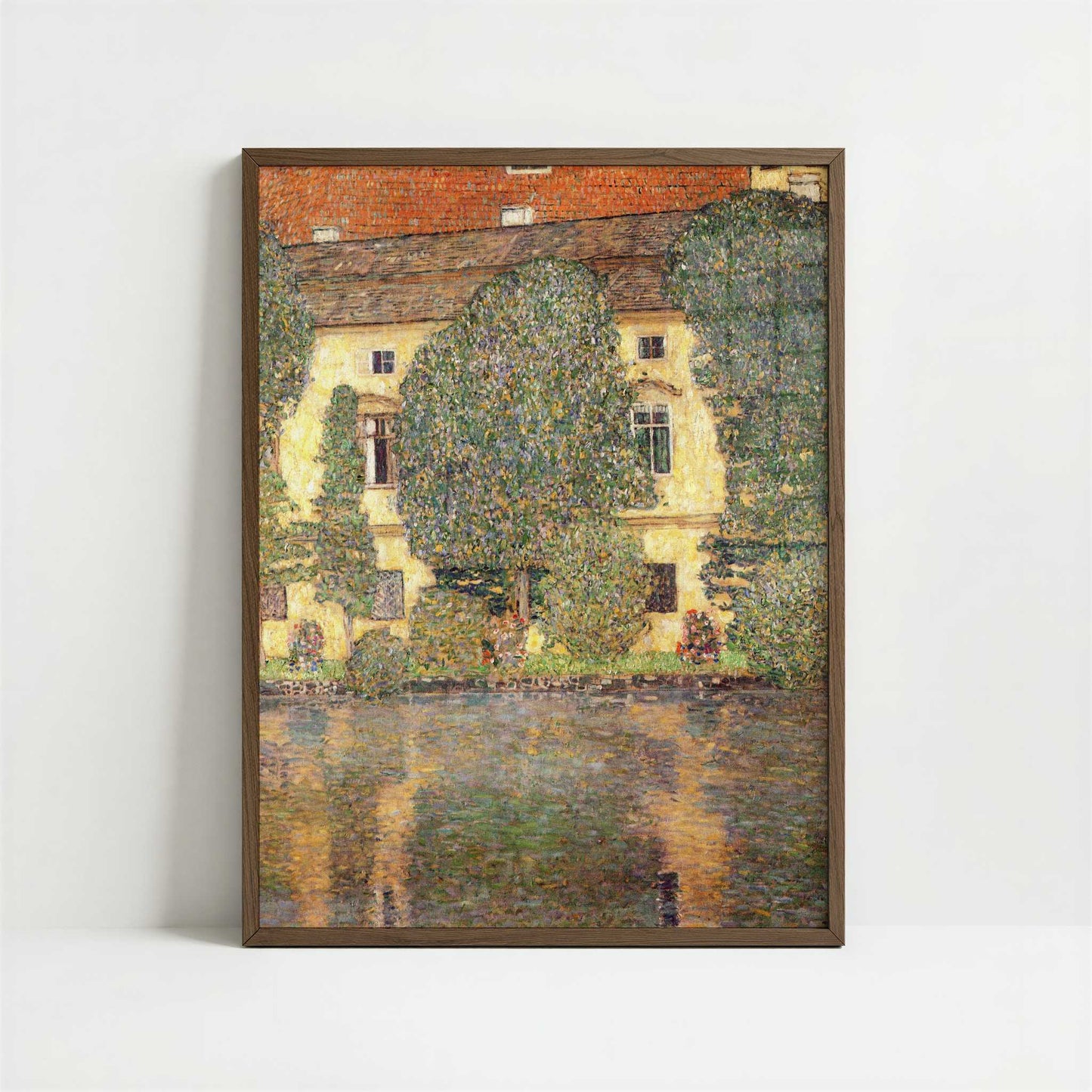 Schloss Kammer on the Attersee III (1910) by Gustav Klimt – Art Print - Art print in dark wood frame