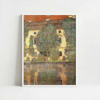Schloss Kammer on the Attersee III (1910) by Gustav Klimt – Art Print - Art print in white frame