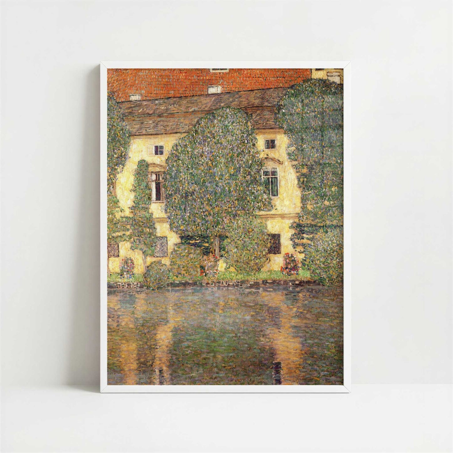 Schloss Kammer on the Attersee III (1910) by Gustav Klimt – Art Print - Art print in white frame