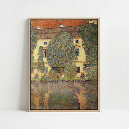 Framed Canvas - Framed canvas in oak color frame