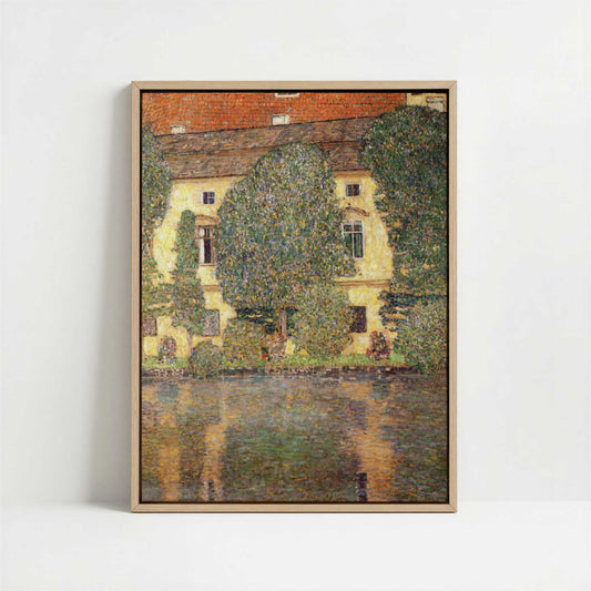 Framed Canvas - Framed canvas in oak color frame