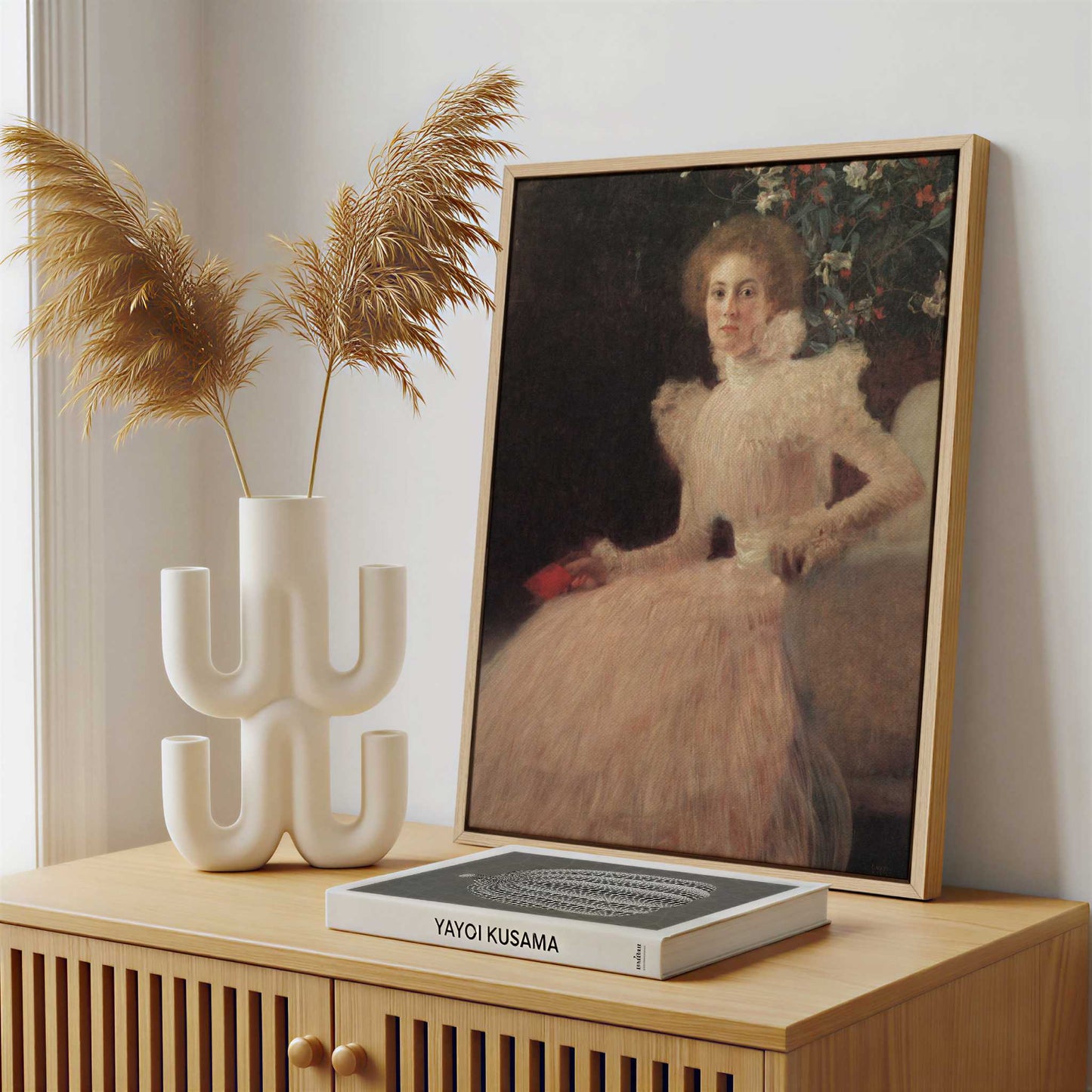 Framed Canvas - Framed canvas in a stylish interior setting