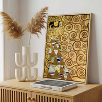 Framed Canvas - Framed canvas in a stylish interior setting
