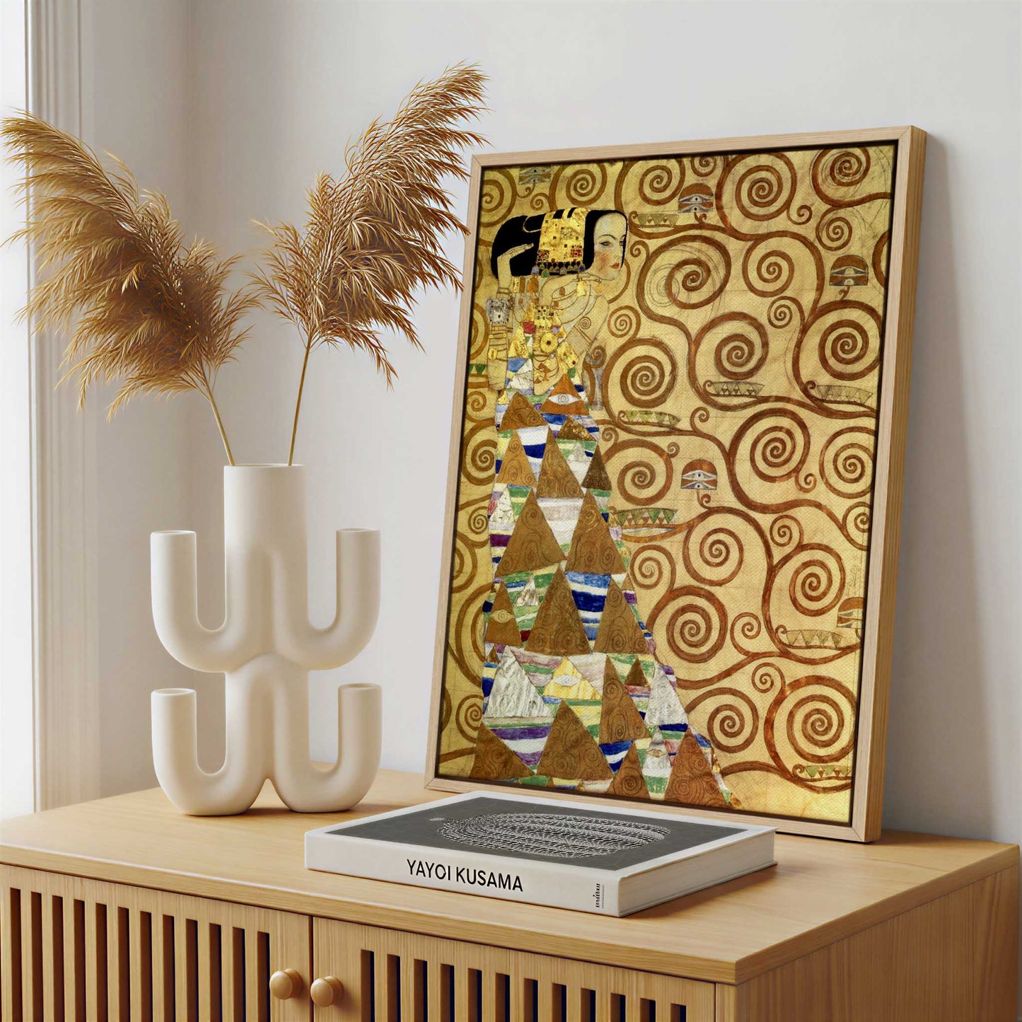 Framed Canvas - Framed canvas in a stylish interior setting