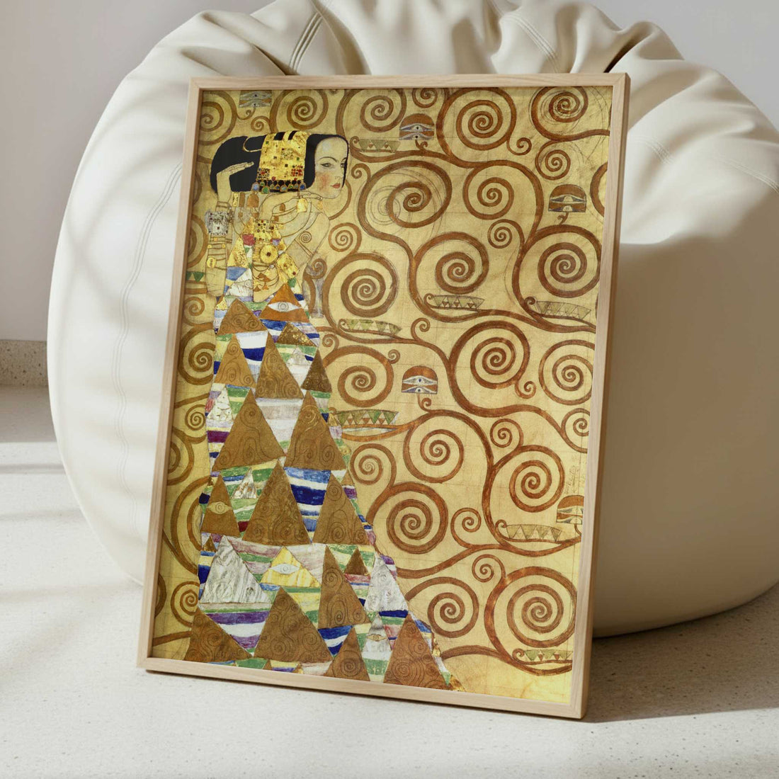 Expectation (1905-9) by Gustav Klimt – Art Print - Interior inspiration