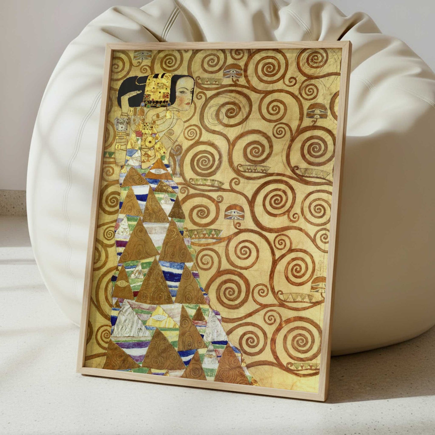 Expectation (1905-9) by Gustav Klimt – Art Print - Interior inspiration