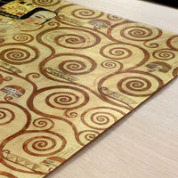 Expectation (1905-9) by Gustav Klimt – Art Print - Close-up detail of the art print