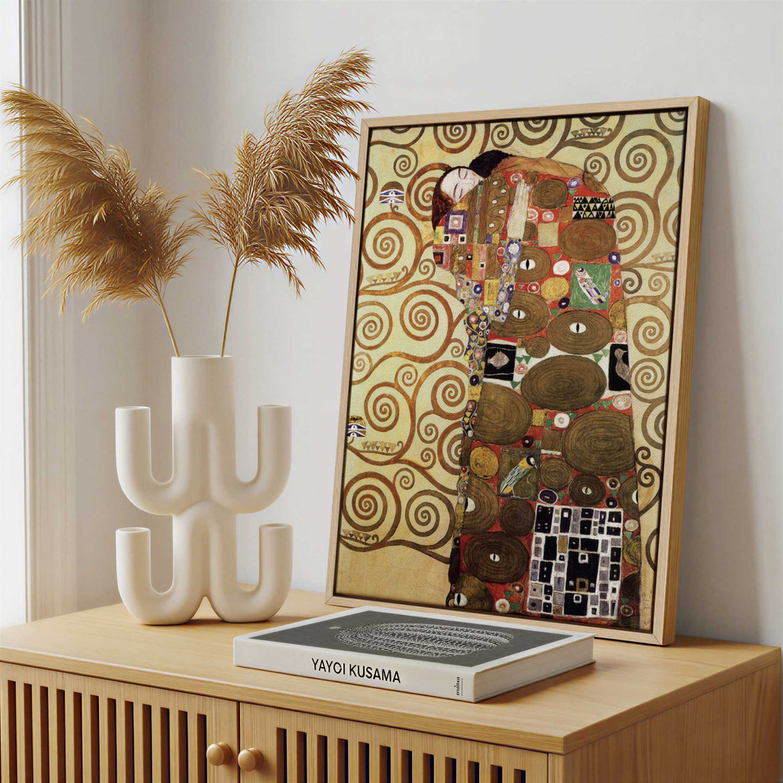 Framed Canvas - Framed canvas in a stylish interior setting