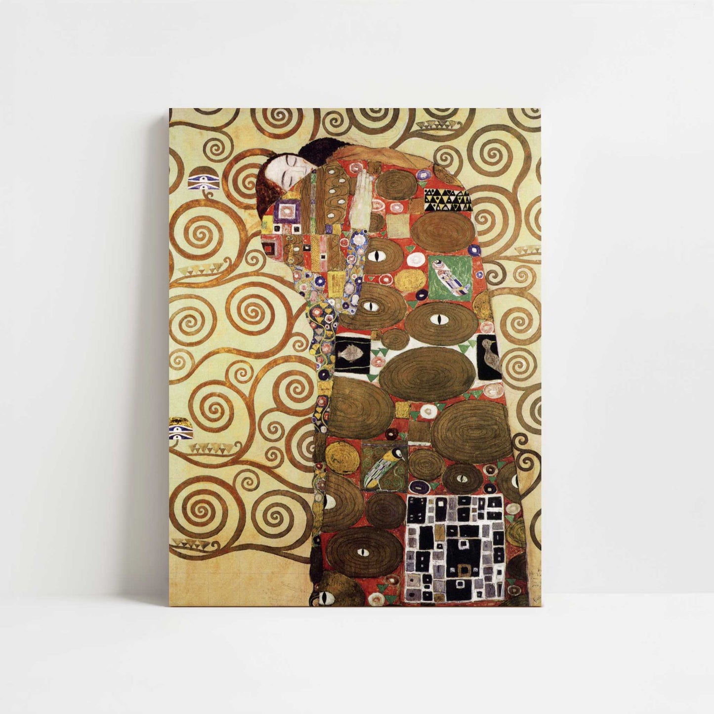 Stoclet Frieze, Fulfilment (1905-9) by Gustav Klimt – Art Print - Unframed art print