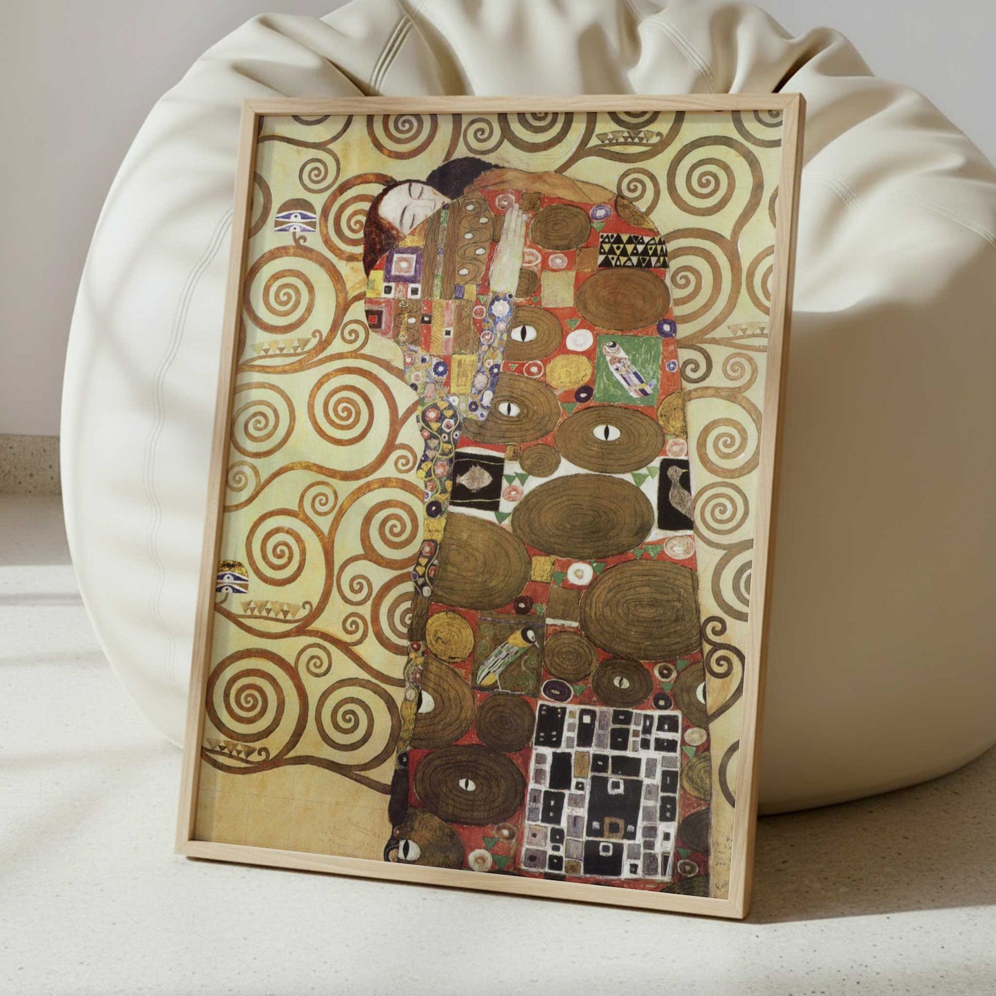 Stoclet Frieze, Fulfilment (1905-9) by Gustav Klimt – Art Print - Interior inspiration