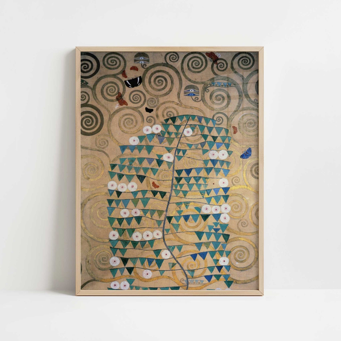 Stoclet Frieze, Tree (1905-9) by Gustav Klimt – Art Print - Art print in oak frame