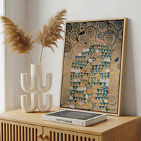 Framed Canvas - Framed canvas in a stylish interior setting