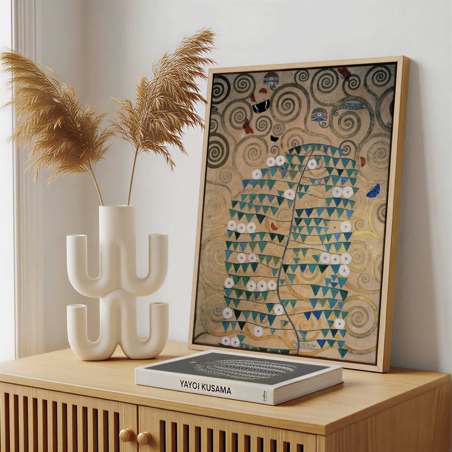 Framed Canvas - Framed canvas in a stylish interior setting