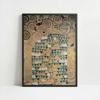 Stoclet Frieze, Tree (1905-9) by Gustav Klimt – Art Print - Art print in black frame