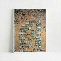 Stoclet Frieze, Tree (1905-9) by Gustav Klimt – Art Print - Art print in white frame