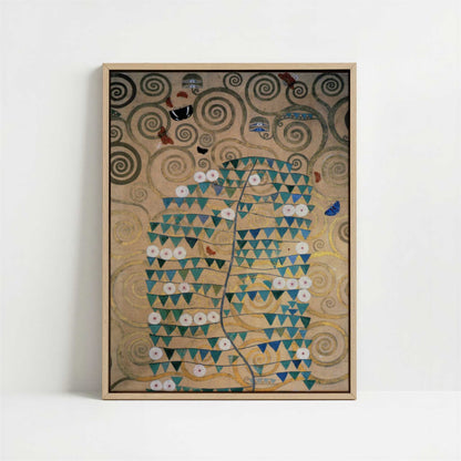 Framed Canvas - Framed canvas in oak color frame
