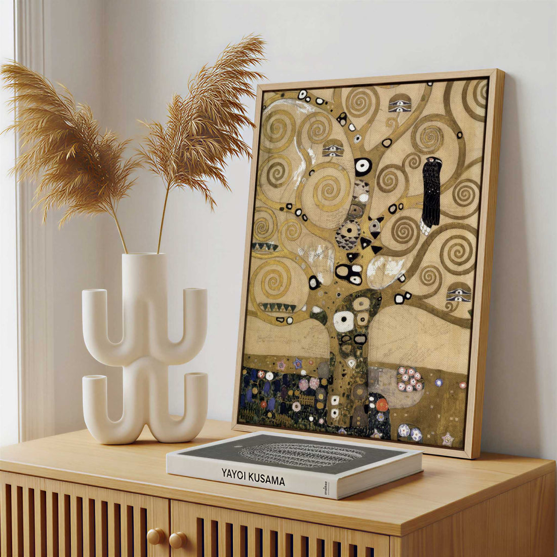 Framed Canvas - Framed canvas in a stylish interior setting