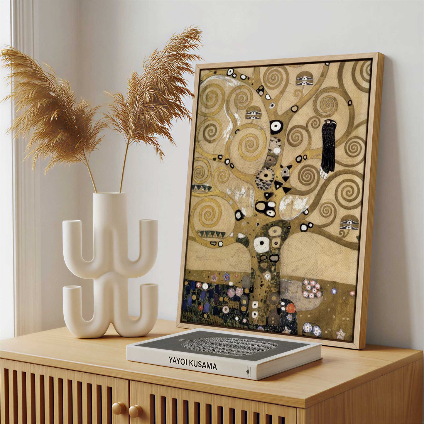 Framed Canvas - Framed canvas in a stylish interior setting