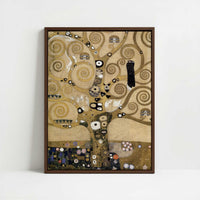 Framed Canvas - Framed canvas in dark wood color frame
