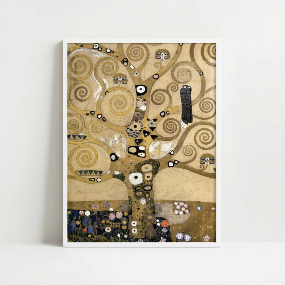 Tree of Life (1905-9) by Gustav Klimt – Art Print - Art print in white frame
