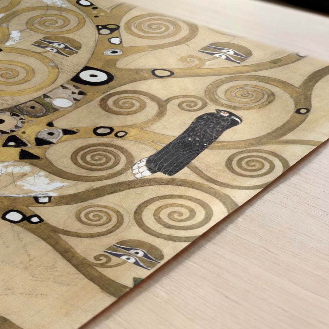 Tree of Life (1905-9) by Gustav Klimt – Art Print - Close-up detail of the art print