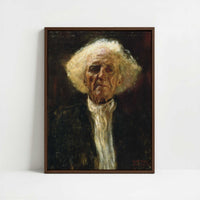 Framed Canvas - Framed canvas in dark wood color frame