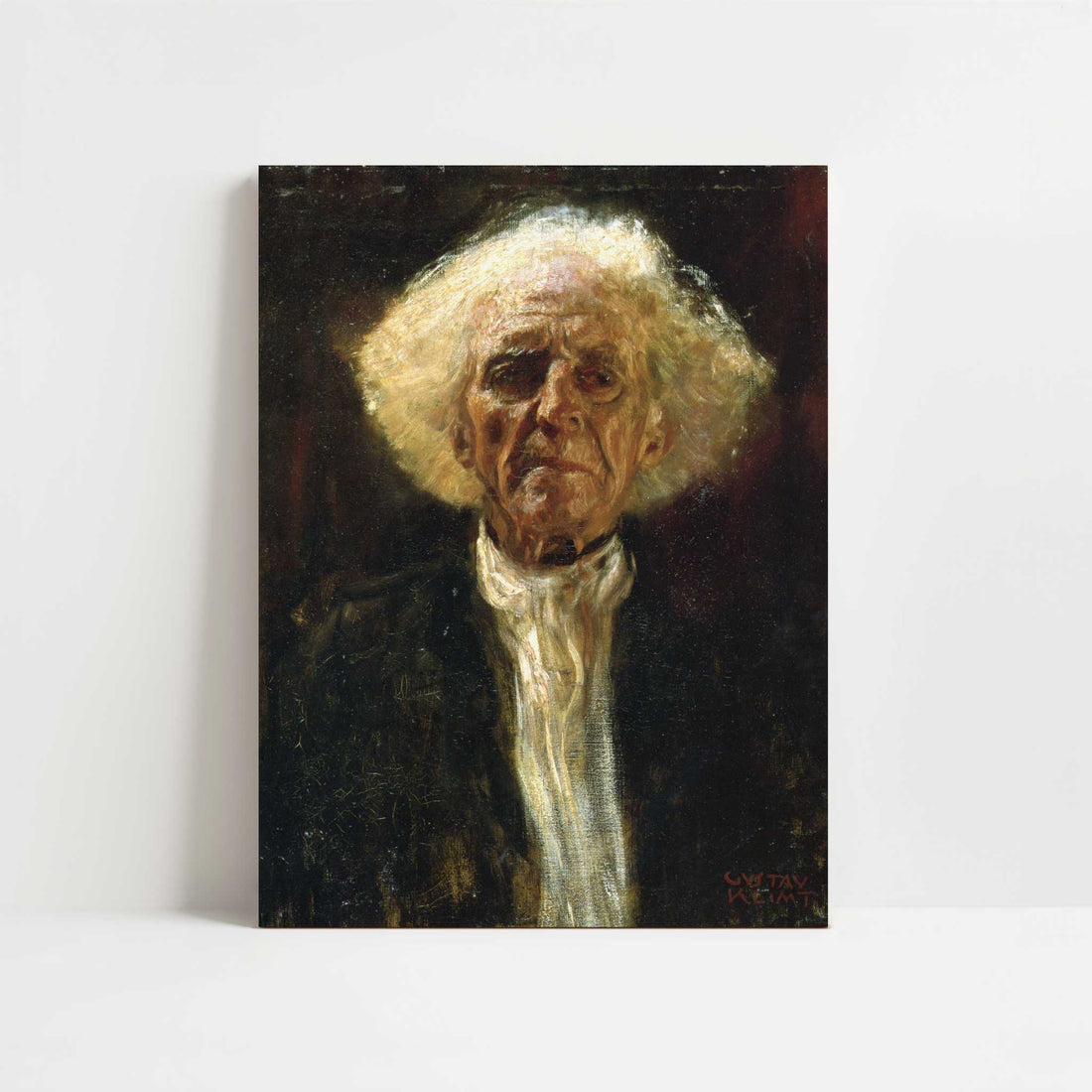 Study of Head of a Blind Man (1898) by Gustav Klimt – Art Print - Unframed art print
