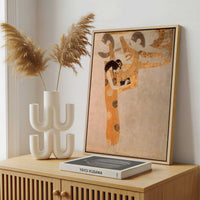 Framed Canvas - Framed canvas in a stylish interior setting