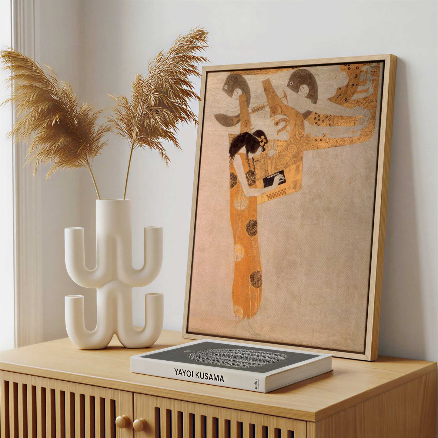 Framed Canvas - Framed canvas in a stylish interior setting