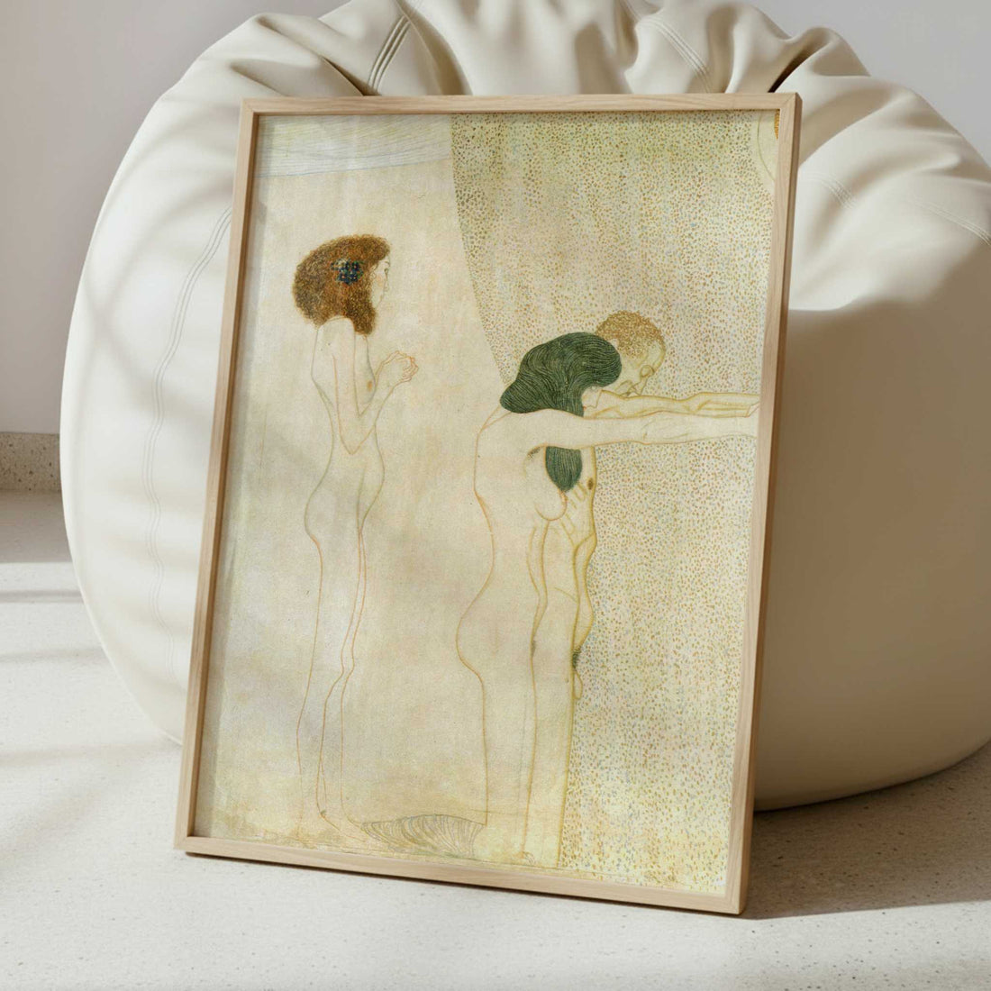 The Beethoven Frieze I (1902) by Gustav Klimt – Art Print - Interior inspiration