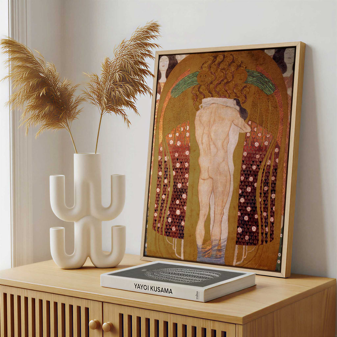 Framed Canvas - Framed canvas in a stylish interior setting