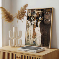 Framed Canvas - Framed canvas in a stylish interior setting