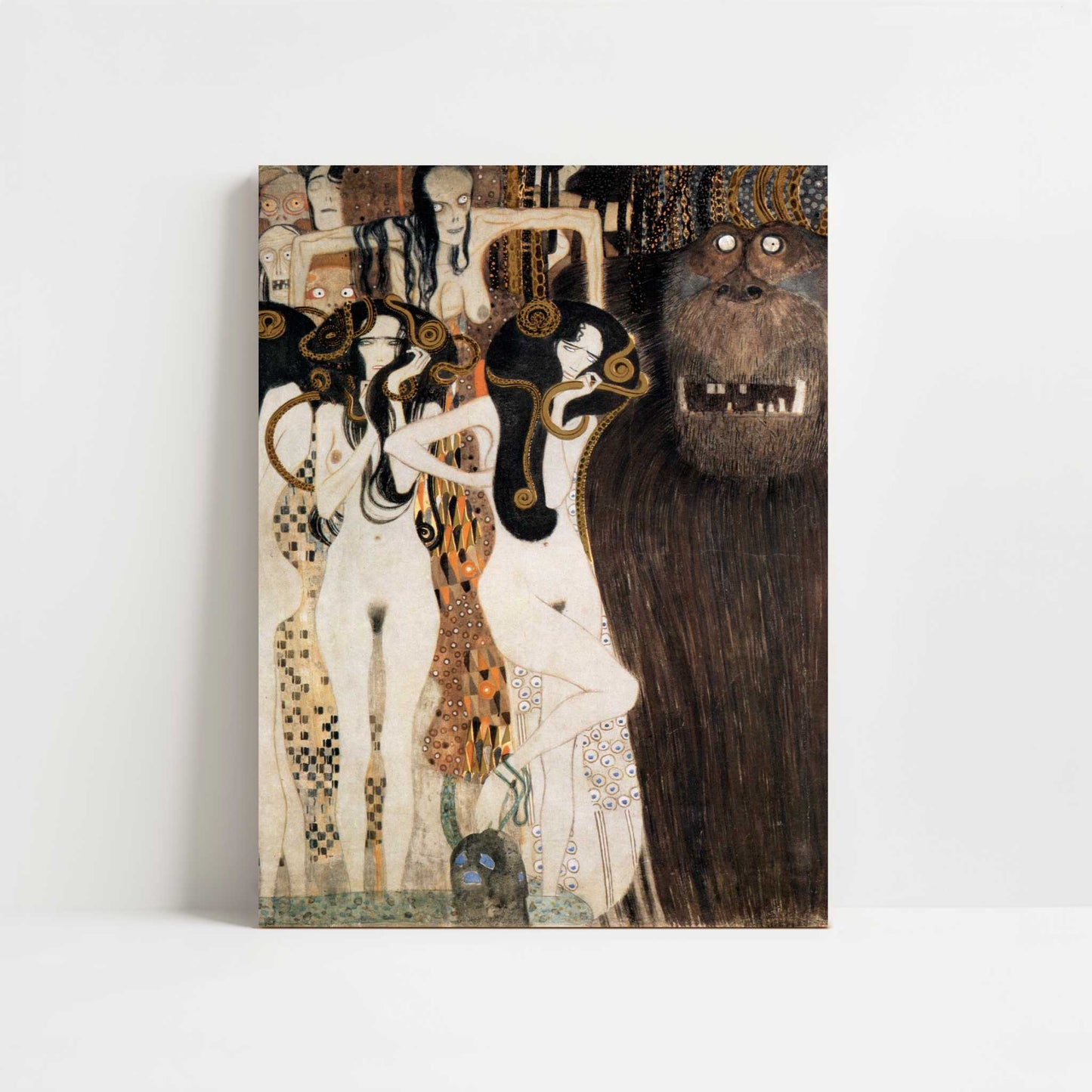 The Beethoven Frieze V (1902) by Gustav Klimt – Art Print - Unframed art print