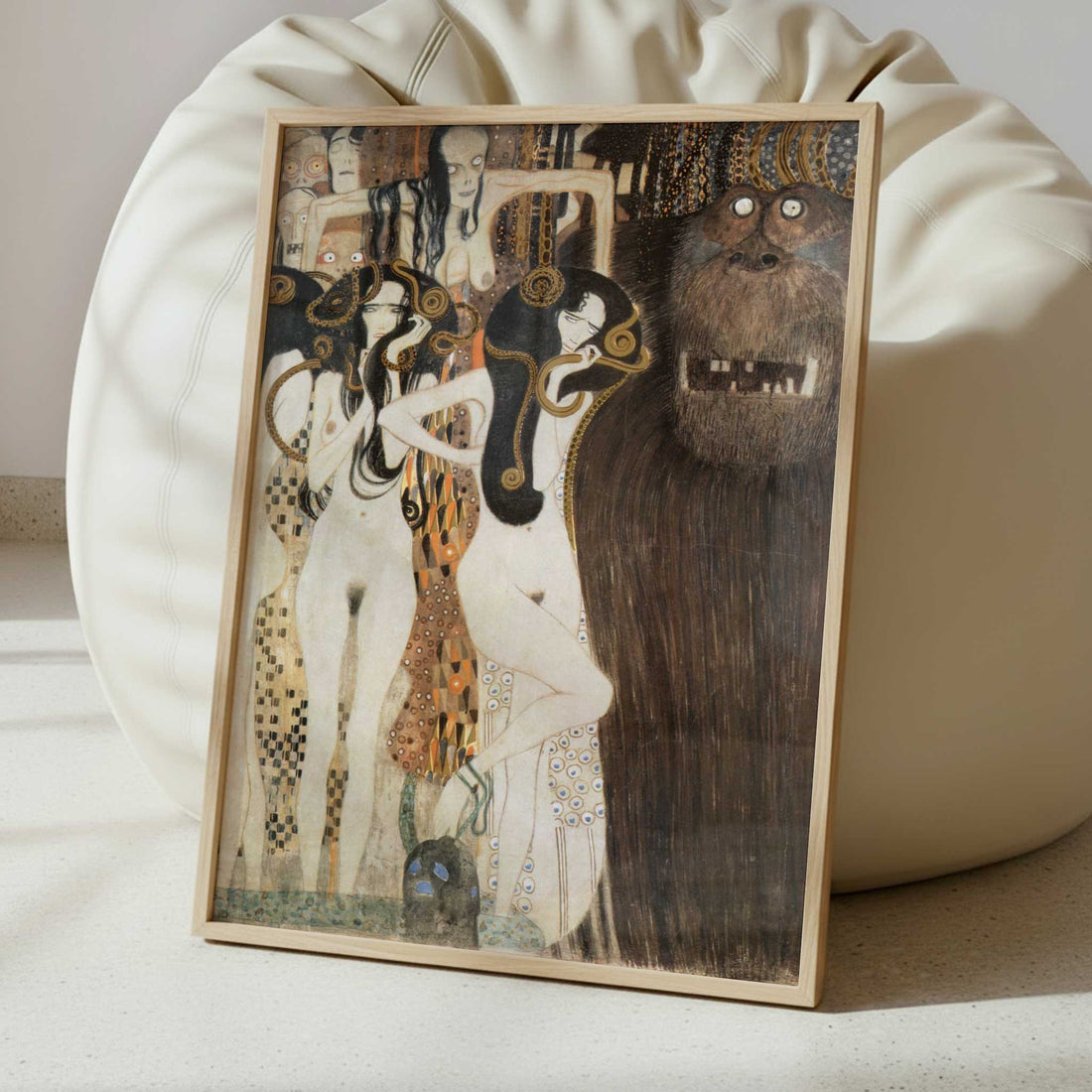 The Beethoven Frieze V (1902) by Gustav Klimt – Art Print - Interior inspiration