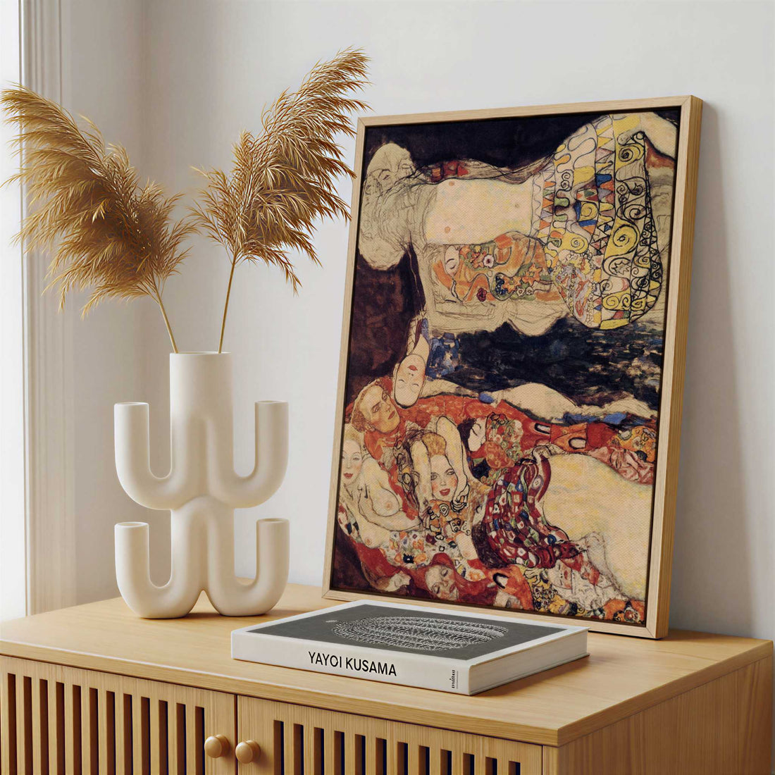 Framed Canvas - Framed canvas in a stylish interior setting