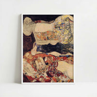 The Bride (1917-18) by Gustav Klimt – Art Print - Art print in white frame