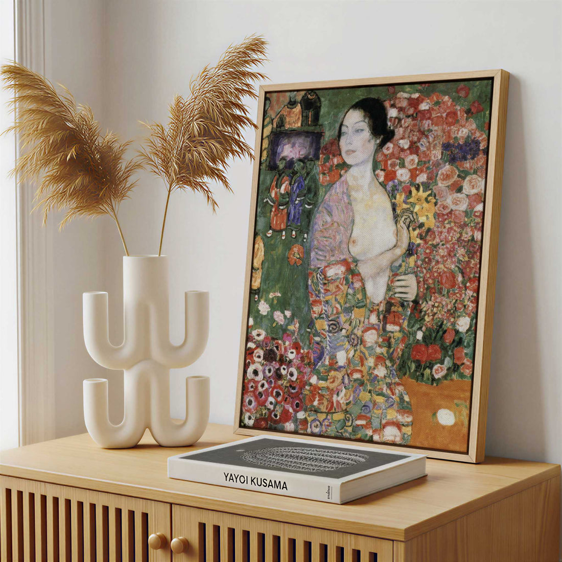 Framed Canvas - Framed canvas in a stylish interior setting