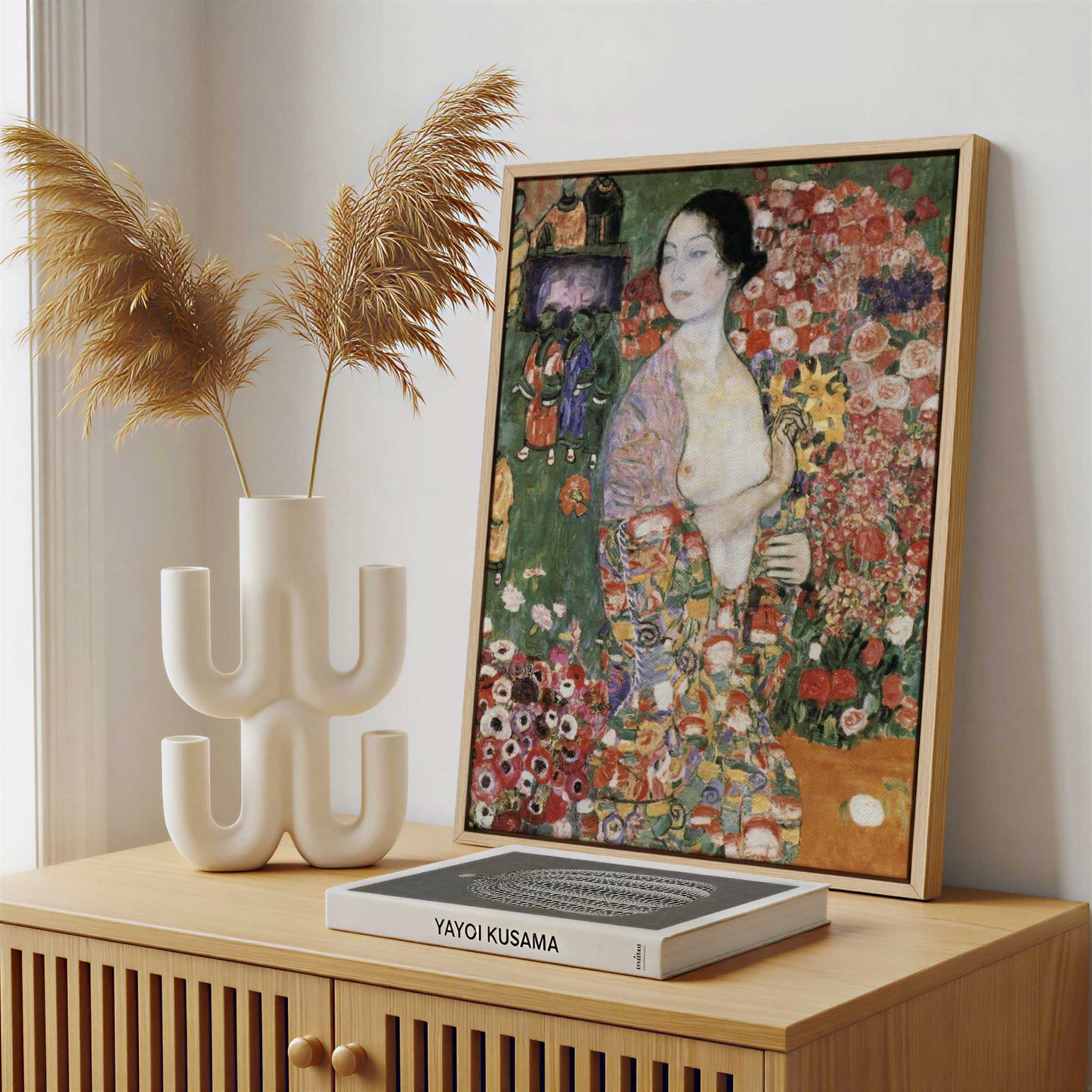 Framed Canvas - Framed canvas in a stylish interior setting