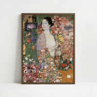 The Dancer (1916-18) by Gustav Klimt – Art Print - Art print in dark wood frame