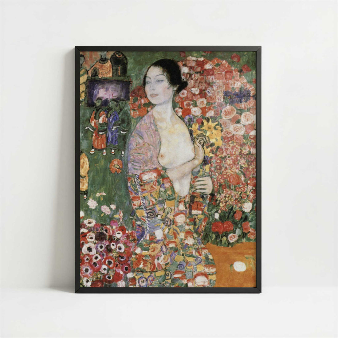 The Dancer (1916-18) by Gustav Klimt – Art Print - Art print in black frame
