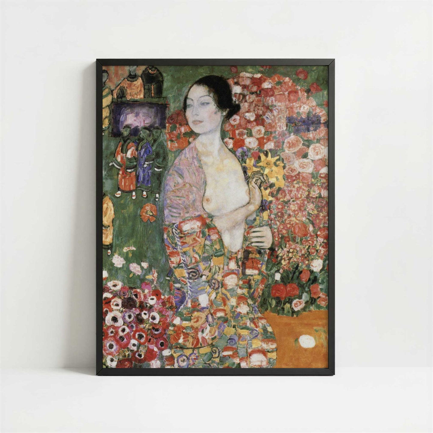 The Dancer (1916-18) by Gustav Klimt – Art Print - Art print in black frame