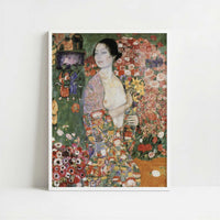 The Dancer (1916-18) by Gustav Klimt – Art Print - Art print in white frame